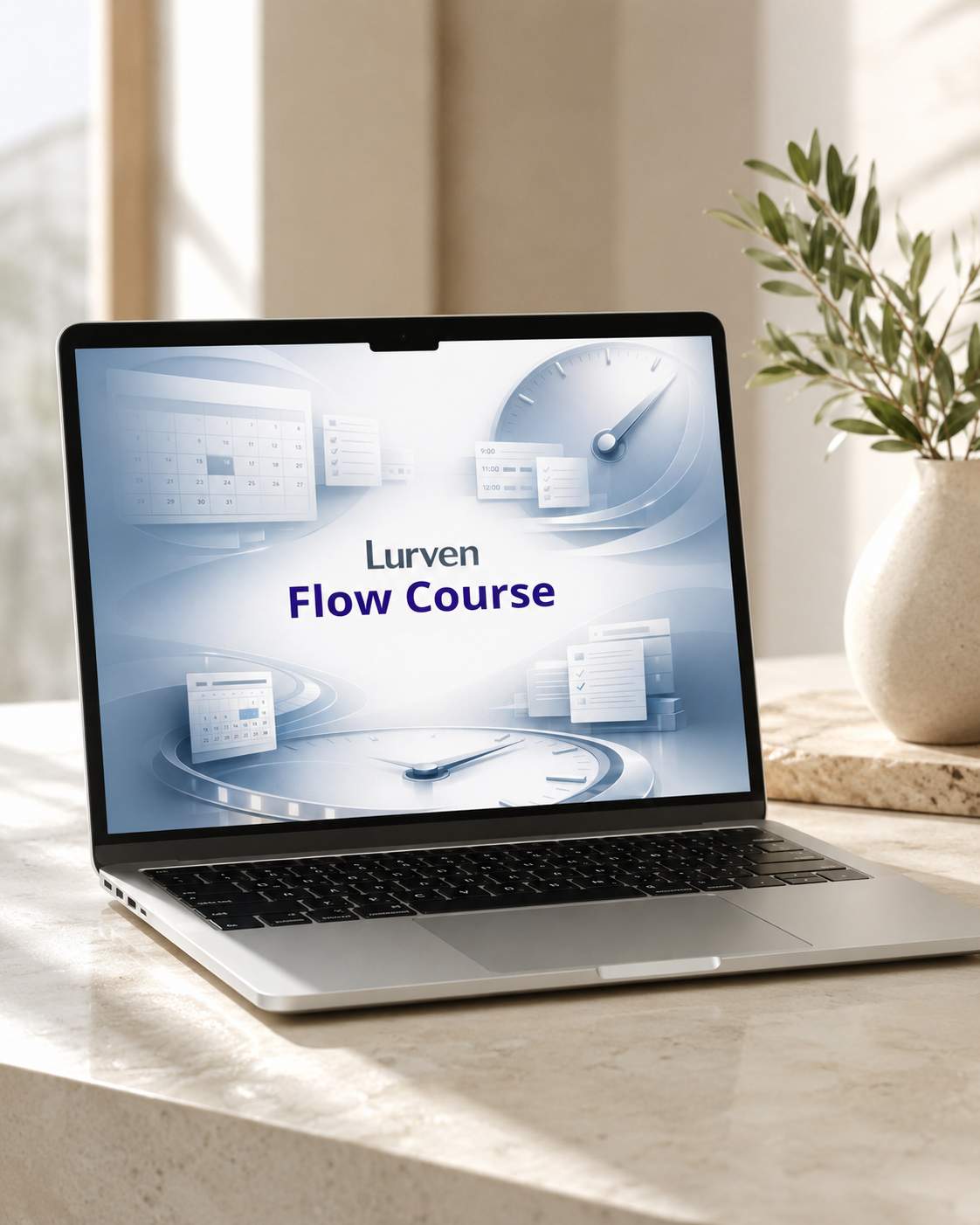 Laptop for "Flow Course" by Lurven