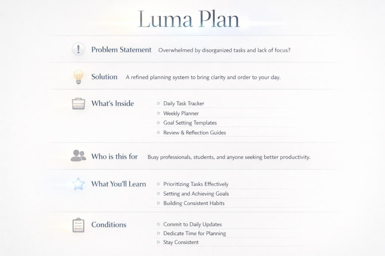 Inphograpic "Luma Plan"