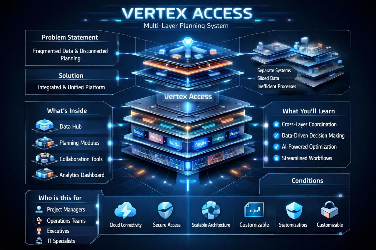 An infographic titled 'Vertex Access' 