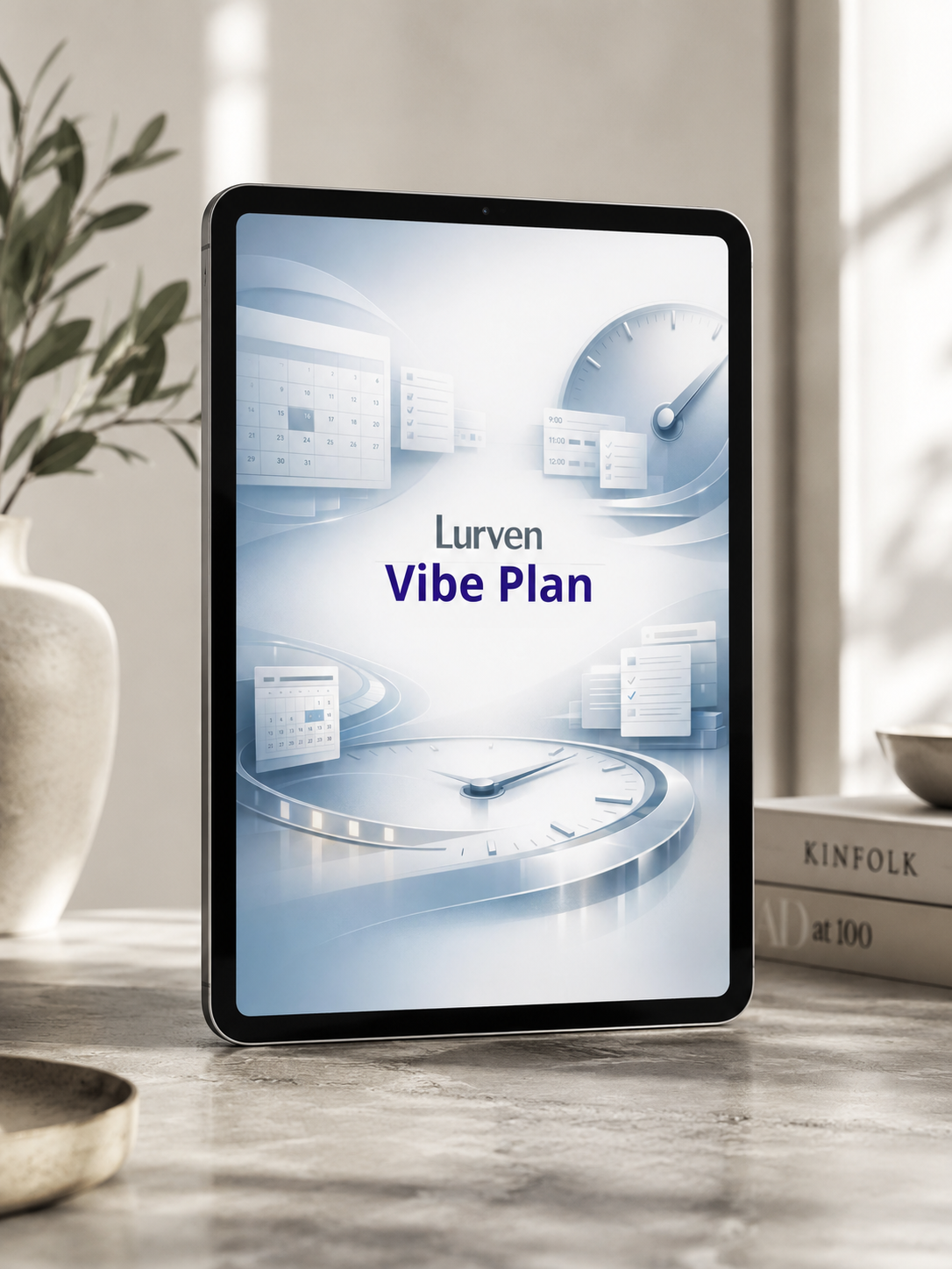 Tablet for "Vibe Plan" by Lurven